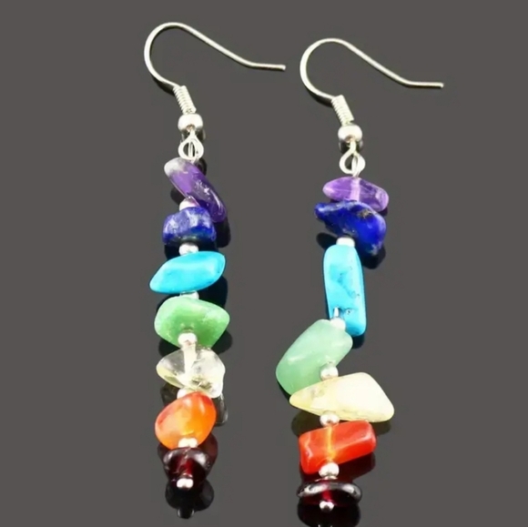 New! Rainbow  dangle  earrings - Picture 1 of 7